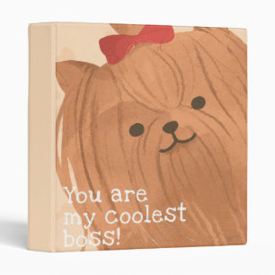 Cute Dog 3 Ring Binder