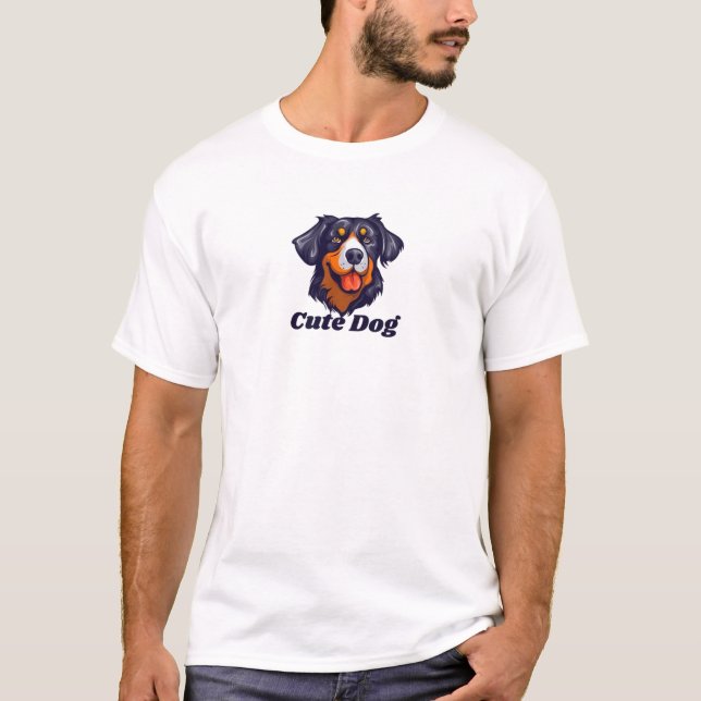 Cute Dog  – Adorable Puppy T-Shirt Design (Front)