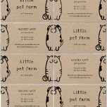 Cute Dog And Cat Doodle Pet Boarding Business Card at Zazzle
