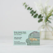 Cute Dog and Cat Pet Sitting - Animal Services Business Card (Standing Front)