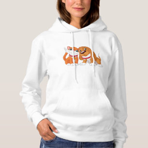 Cute Dog And Cat Womens Hoodie