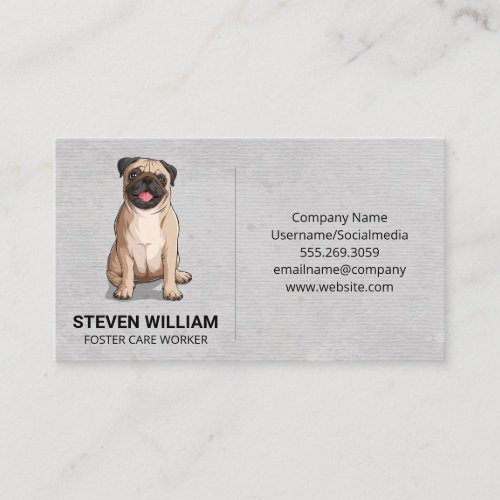 Cute Dog  Animal Care  Veterinarian Business Card