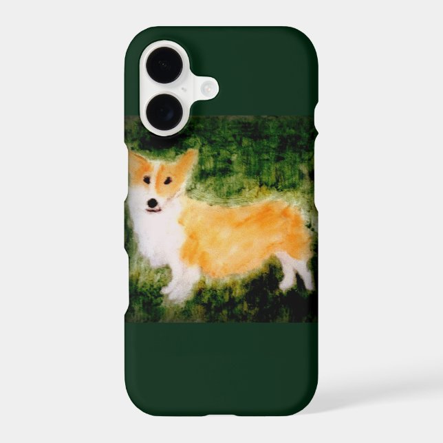 Cute Dog Art Corgi Case-Mate iPhone Case (Back)