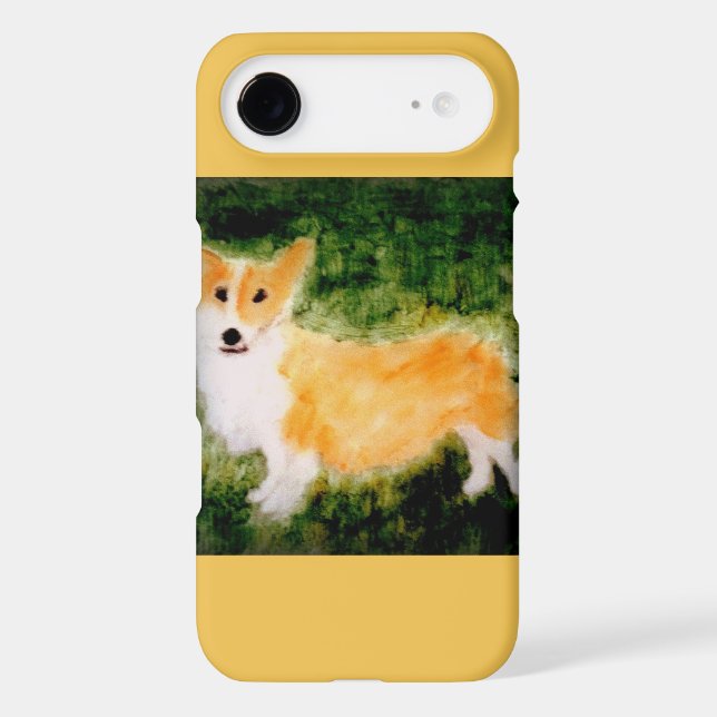 Cute Dog Art Corgi Case-Mate iPhone Case (Back)