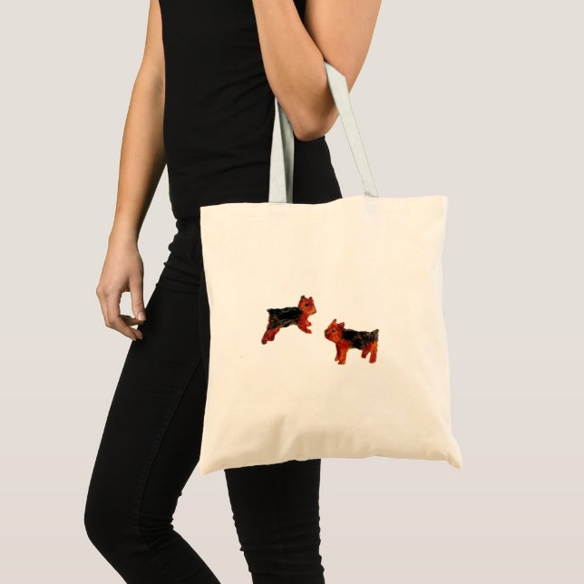 Cute Dog Art Terrier Dogs Tote Bag (Front (Product))