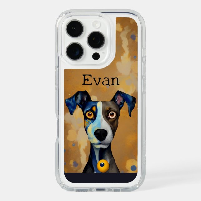 Cute Dog Artistic Personalized Name  Speck iPhone Speck iPhone Case (Front)