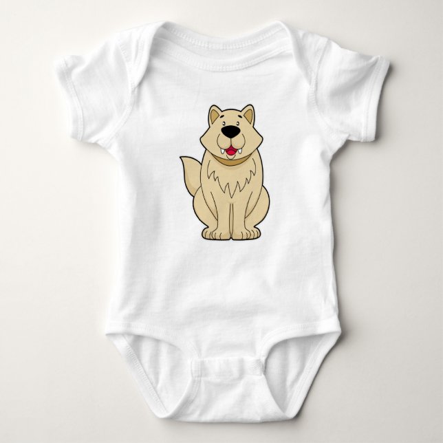 Cute Dog Baby Bodysuit (Front)