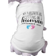 Cute Dog Baby Pregnancy Announcement Shirt at Zazzle