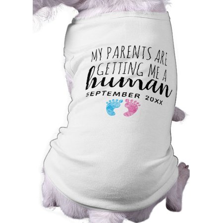 Cute Dog Baby Pregnancy Announcement Shirt