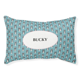 Cute Dog Bed, Boston Terrier Personalized Pet Bed
