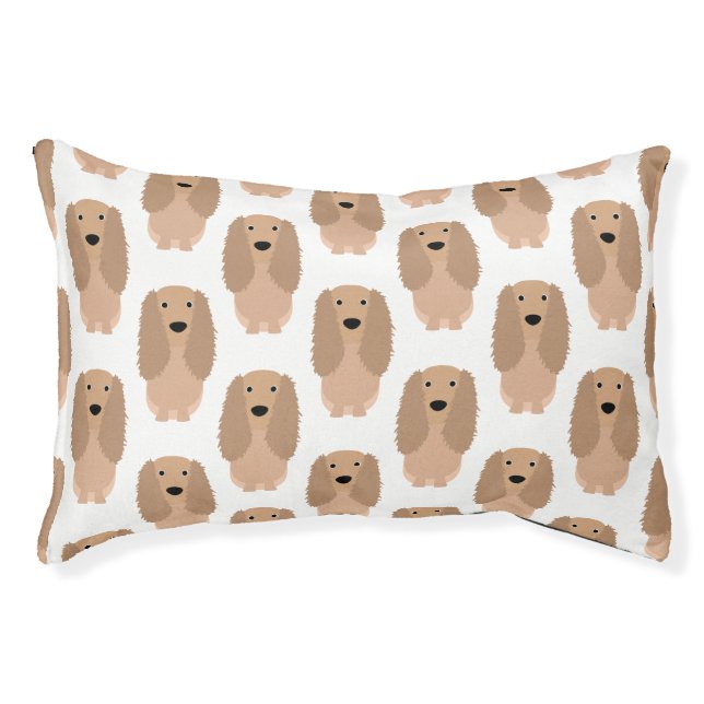 Cute Dog Bed, Buff Cocker Spaniel Pet Bed (Front)