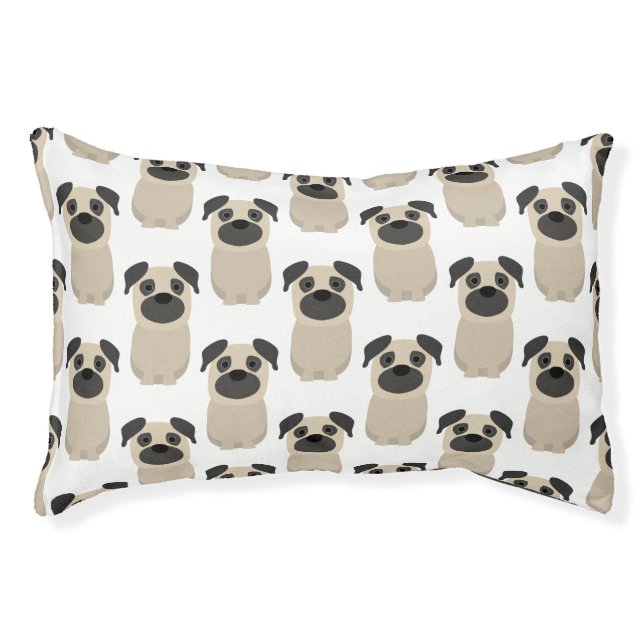 Cute Dog Bed, Pug Pet Bed (Front)