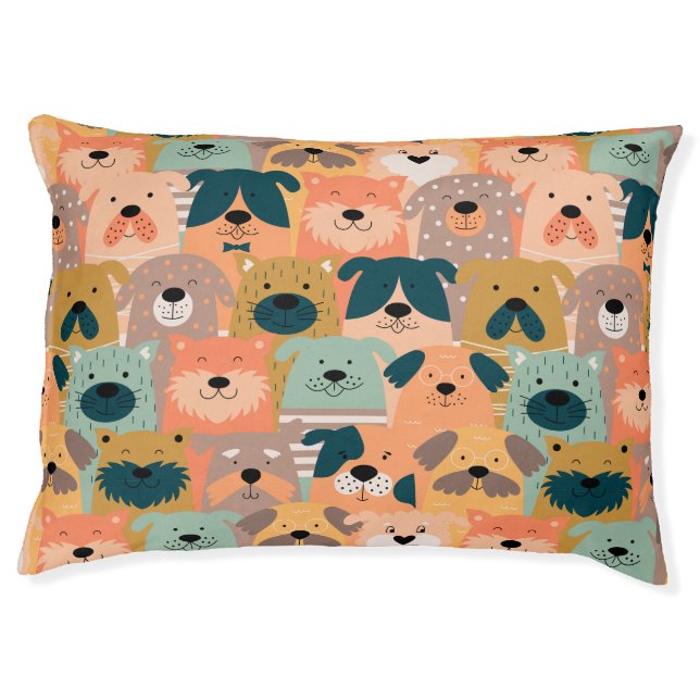 Cute Dog Bed, Puppy Bed, Dog Lovers Bed  (Front)