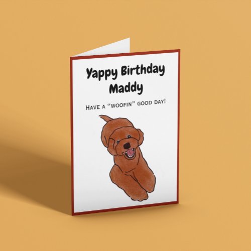 Cute Dog Birthday  Card