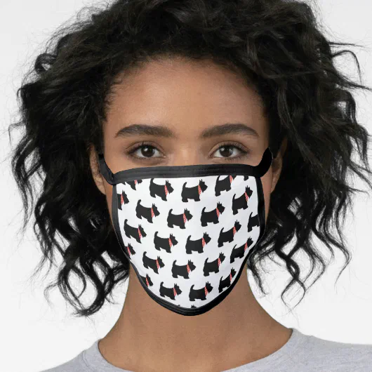 Cute Dog Black Scottish Terrier On White Pattern Face Mask Zazzle cute-dog-black-scottish-terrier-on-white-pattern-face-mask-zazzle