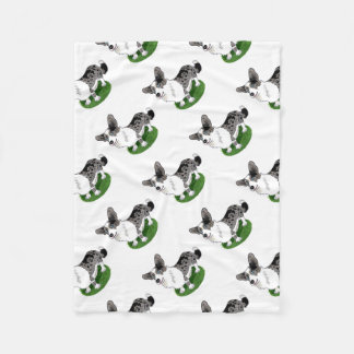 Cute dog, Blue Merle Corgi Fleece Blanket
