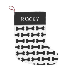 dog bone stocking template clipart