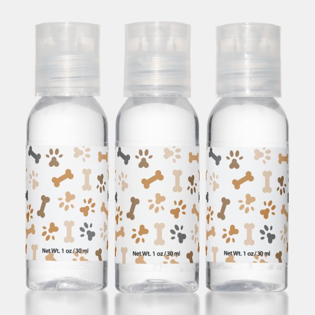 Cute Dog Bones & Paw Prints Hand Sanitizer (Set)