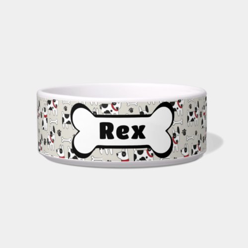 Cute Dog Bowl  Personalize