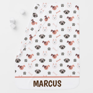 Cute Dog Breed Baby Blanket