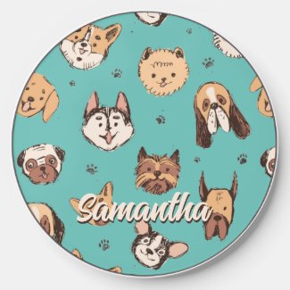 Cute Dog Breed Sketch Doodle Pattern Dog Lover