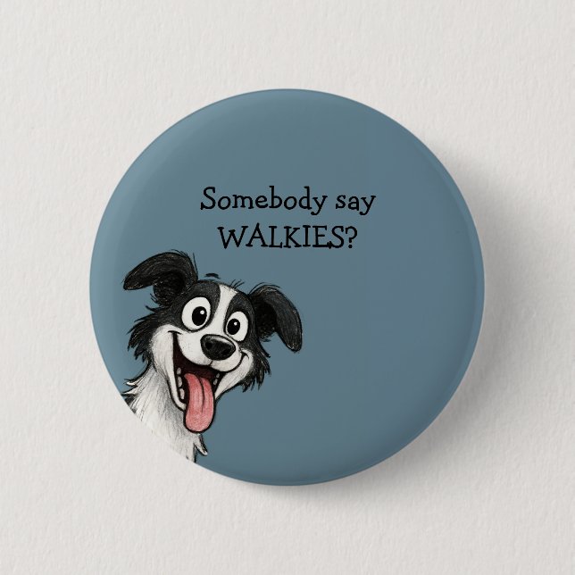 Cute Dog  Button (Front)