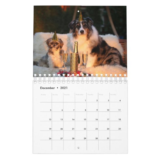 Cute Dog Calendar Customize With Your Own Photos