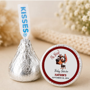 Cute Dog Caricatures Baby Shower for Boy Hershey®'s Kisses®