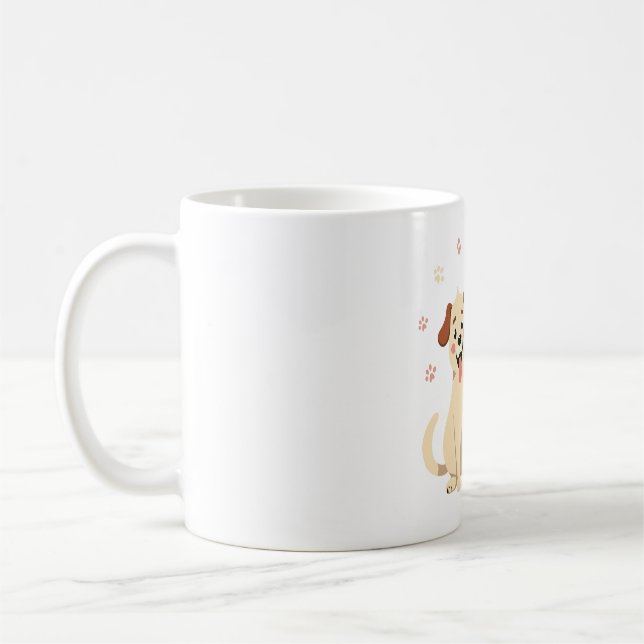 Cute Dog & Cat Mug for Pet Lovers (Left)