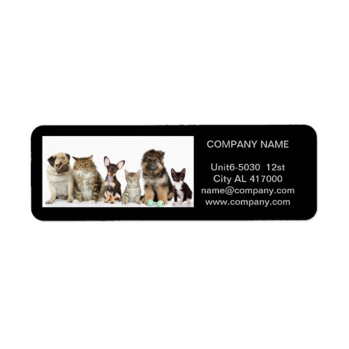 Cute dog cat pet sitter animal sitter pet groomer label