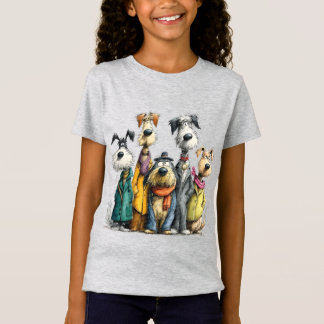 Cute dog characters T-Shirt