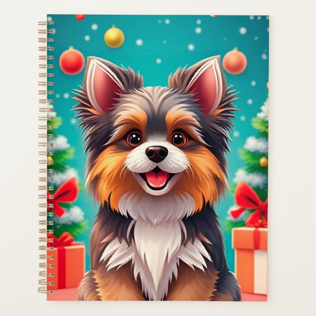 🎁Cute Dog Christmas Planner Gift For Kids✨ (Front)