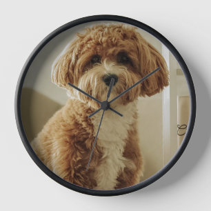 Cute dog clock
