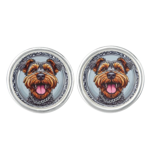 Cute Dog Cufflinks (Front)