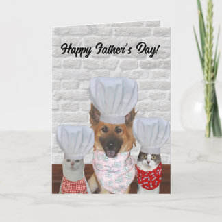 Cute Dog Customizable Father's Day Card