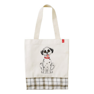 Cute dog Dalmatian Zazzle HEART Tote Bag