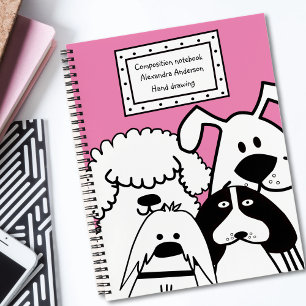 Cute Dog Doodle Notebook