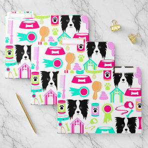 Cute Dog Elements File Folder