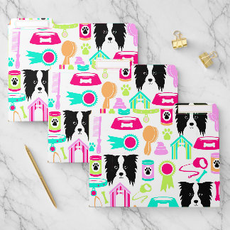 Cute Dog Elements File Folder