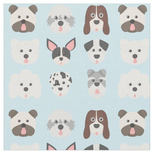 Cute Dog Fabric