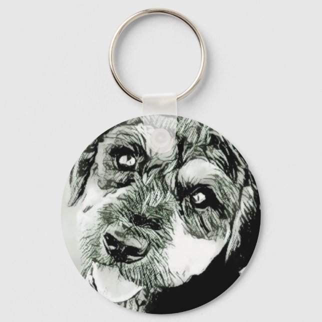 Cute Dog Face Keychain (Front)