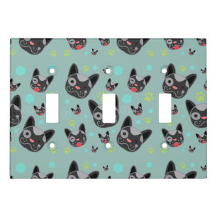 Cute Dog Face Pattern - Light Switch Cover