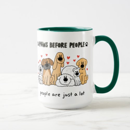 Cute Dog Family Group for Dog Moms and Pet Lovers Mug