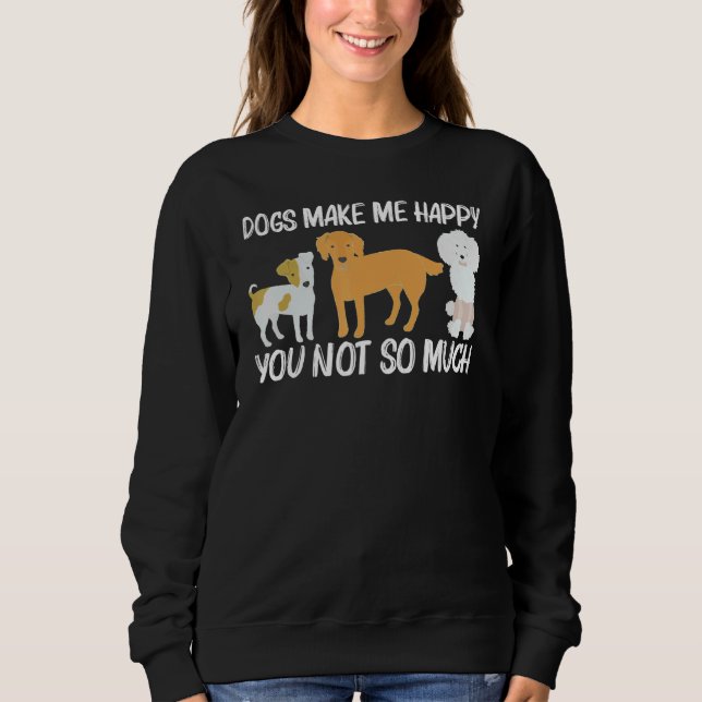 Cute Dog For Men Women Puppy Pet Animal Breed   Sweatshirt (Front)