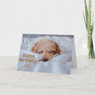 CUTE DOG FOR MY SISTER'S BIRTHDAY CARD
