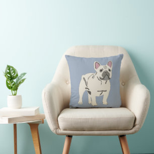 Cute dog, French bulldog Throw Pillow