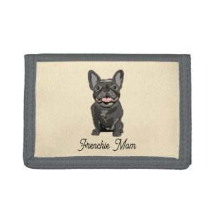 Cute dog, French bulldog Trifold Wallet