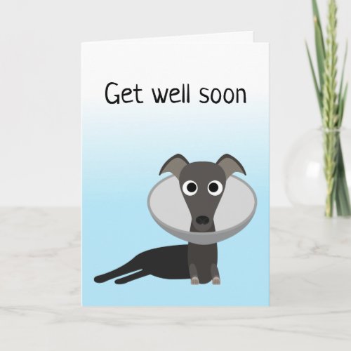 Cute Dog Get Well Soon Card