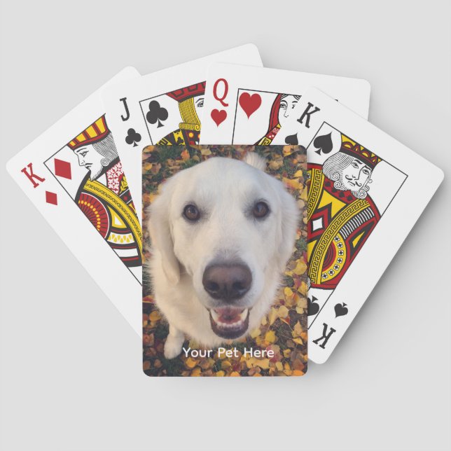 Cute dog gift for pet parents poker cards (Back)
