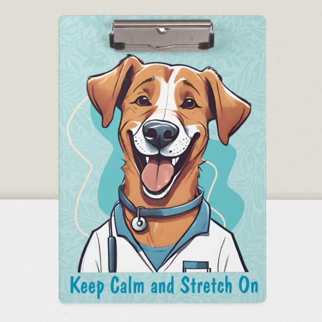 Cute Dog Gifts for Physical Therapists Doctors Clipboard (Cute Cat Gifts for Physical Therapists Doctors)
